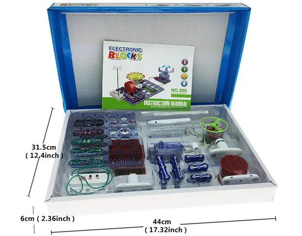 Electronic Blocks Hand Crank Generator Kit – 34 Pieces, 31 Experiments