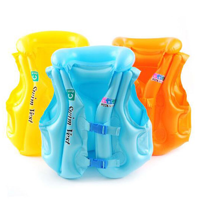 Kids Swimming Vest - Inflatable Safety Float Jacket for Pool & Beach