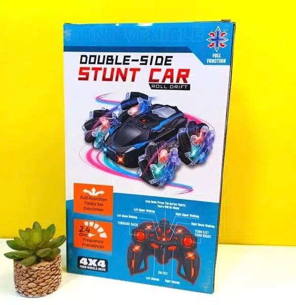Double-Side RC Stunt Car – Roll Drift 4x4 LED Wheels | 2.4GHz Full Function