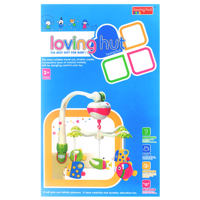 Loving Hut Musical Baby Crib Mobile with Rotating Hanging Toys – Colorful Sensory Infant Toy (3+ Months)
