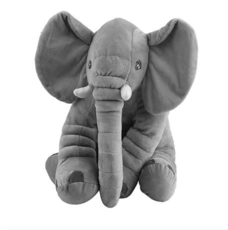 Soft Plush Elephant Pillow Cushion - Baby Comfort Toy