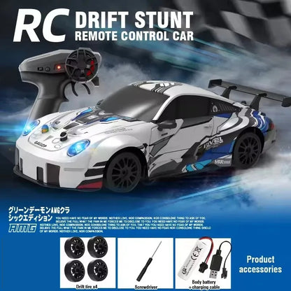 RC Drift Stunt Remote Control Car – With/Without Camera | LED Lights & Drift Tires