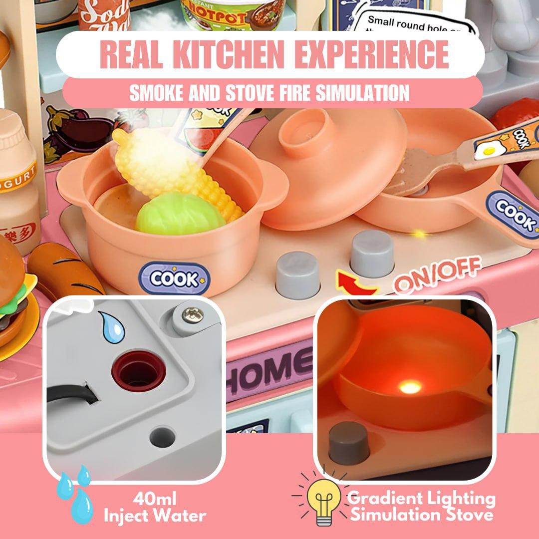Home Kitchen Playset with Real Cooking Experience