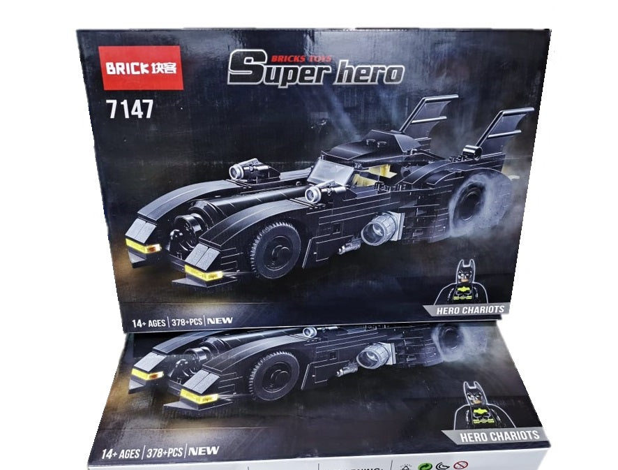 Brick Super Hero Batmobile Building Set – 378 Pcs - 7147