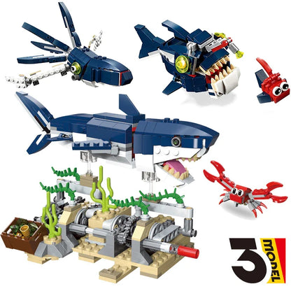 Undersea Creature 3-in-1 Building Set | 388+ Pcs | Ages 6+ - 31009