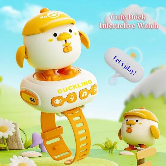 Cute Duck Interactive Smart Watch for Kids - Educational Learning Toy with Songs & Stories
