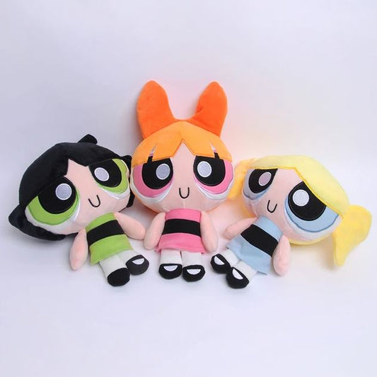 Powerpuff Girls Plush Toy Set - 7 Inch Soft Stuffed Characters