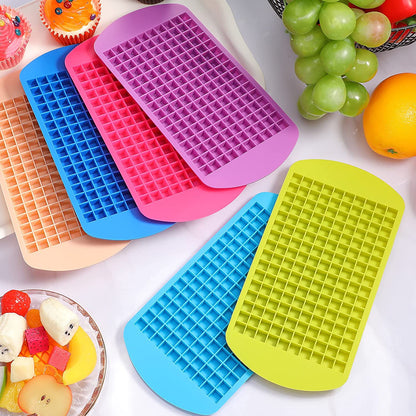 160 Mini Ice Cubes Silicone Tray – Flexible & BPA-Free (Pack of 1)