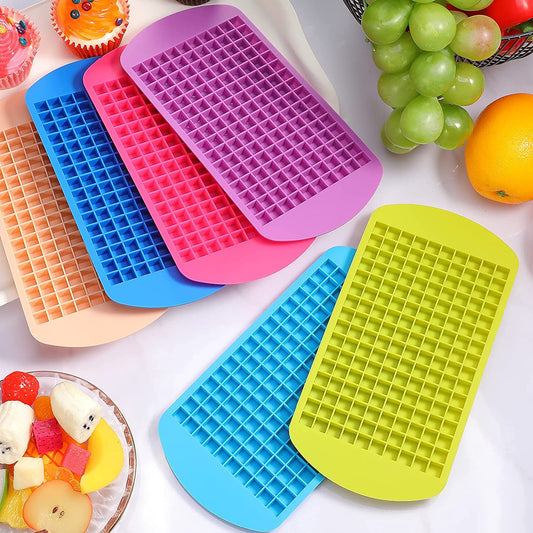 160 Mini Ice Cubes Silicone Tray – Flexible & BPA-Free (Pack of 1)