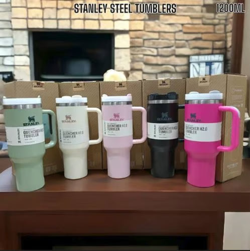 Stanley Quencher H2.0 FlowState Tumbler 40 oz - Insulated Stainless Steel Travel Mug