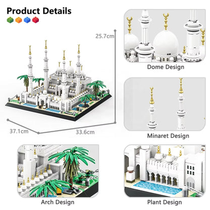WANGE Sheikh Zayed Grand Mosque 1463-Piece Building Set – 5253