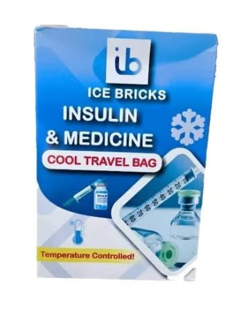 آئس برکس انسولین کولنگ بیگ - ذیابیطس کی دوائیوں کے ذخیرہ کے لیے طبی سفری کولر