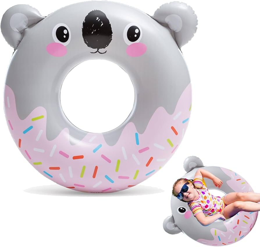 Kids Inflatable Swimming Ring - Animal Donut Float