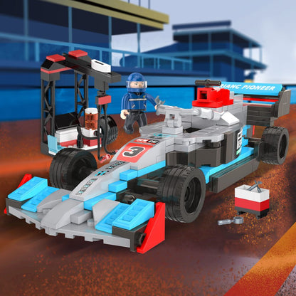 GOGO Racing Pioneer Formula Car Building Blocks Set – 288 Pieces - 3457
