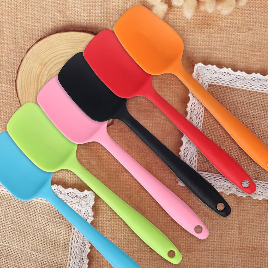 Large Silicone Spatula – Heat Resistant Kitchen Scraper (1 Piece)