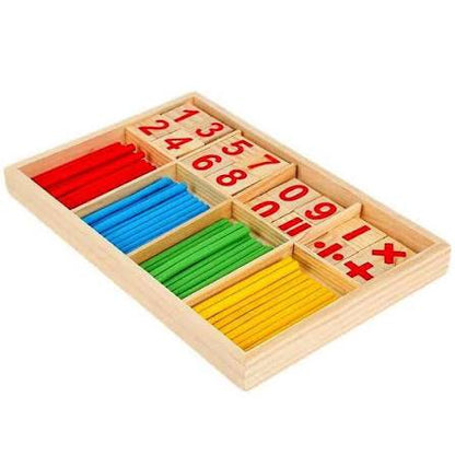 Mathematical Intelligence Stick – Wooden Counting & Math Learning Set