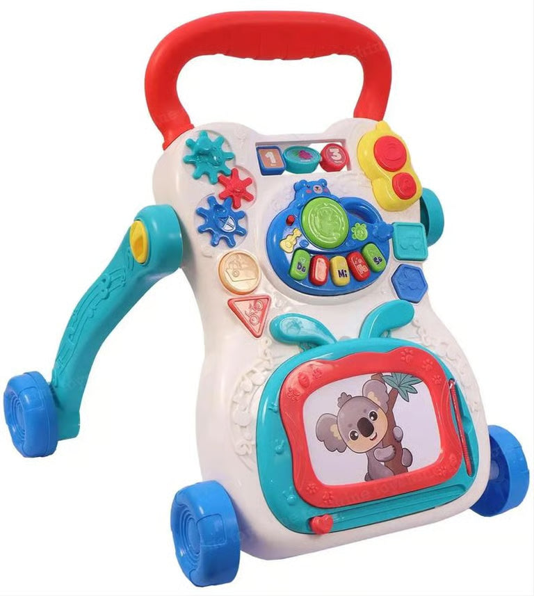 Multi-Function Baby Walker & Activity Center - Musical Learning Toy with Adjustable Speed