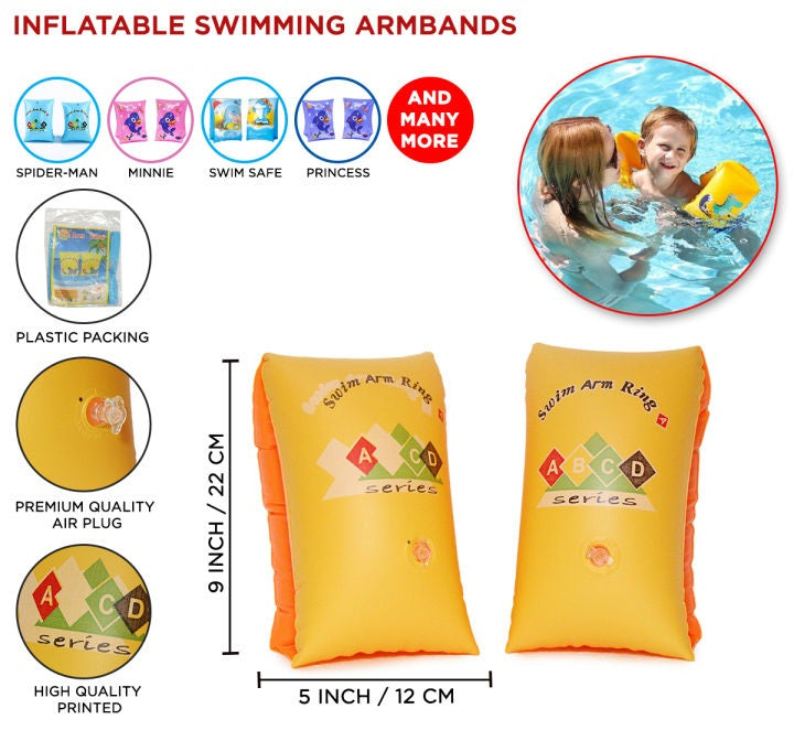 Inflatable Swimming Armbands for Kids - Water Safety Floaties