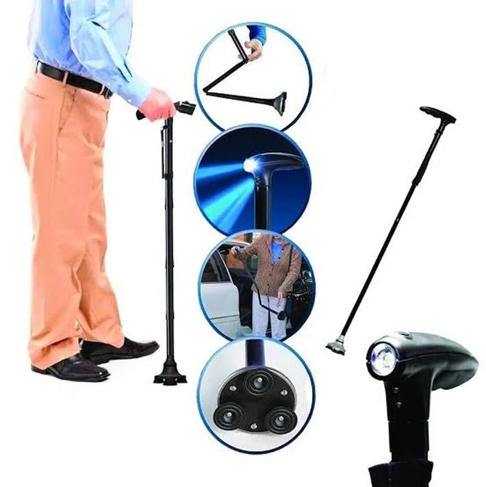 Trusty Cane Folding Walking Stick with LED Lights