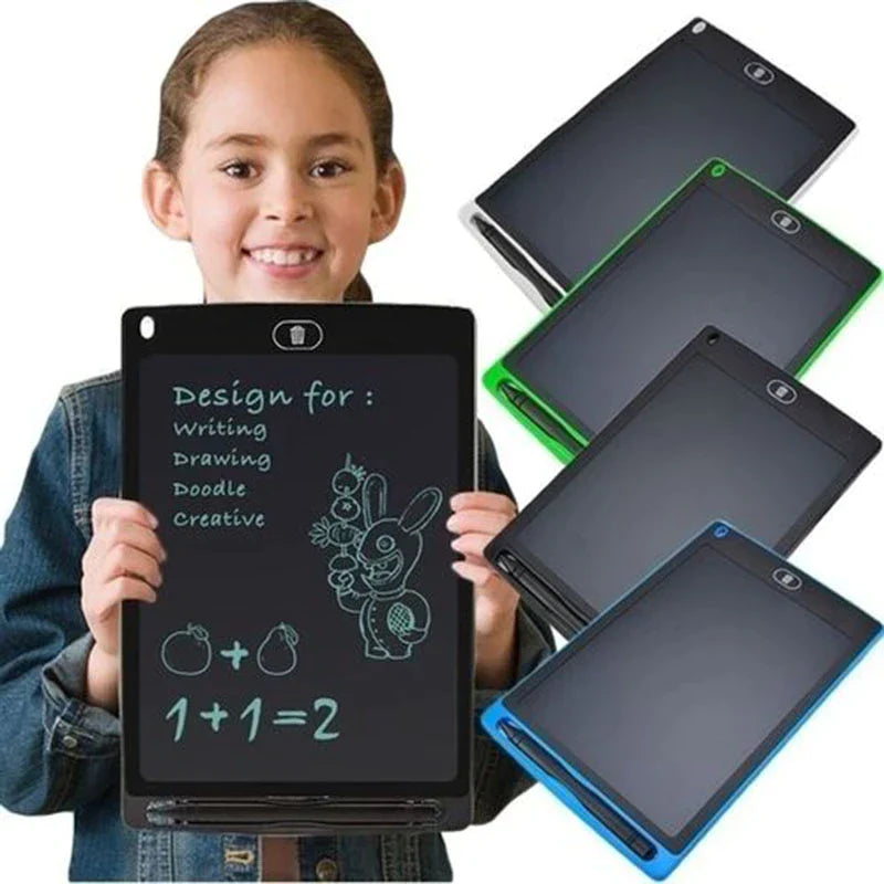 LCD Writing Tablet - Multicolor Doodle Pad for Kids | 8.5, 10 & 12 Inch