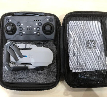 E88 Pro HD Camera Drone – Foldable RC Quadcopter with Carrying Case