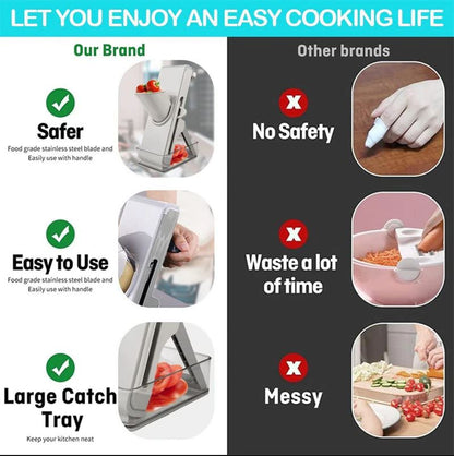 Mandoline Slicer - Professional Vegetable Slicer with Adjustable Thickness Settings