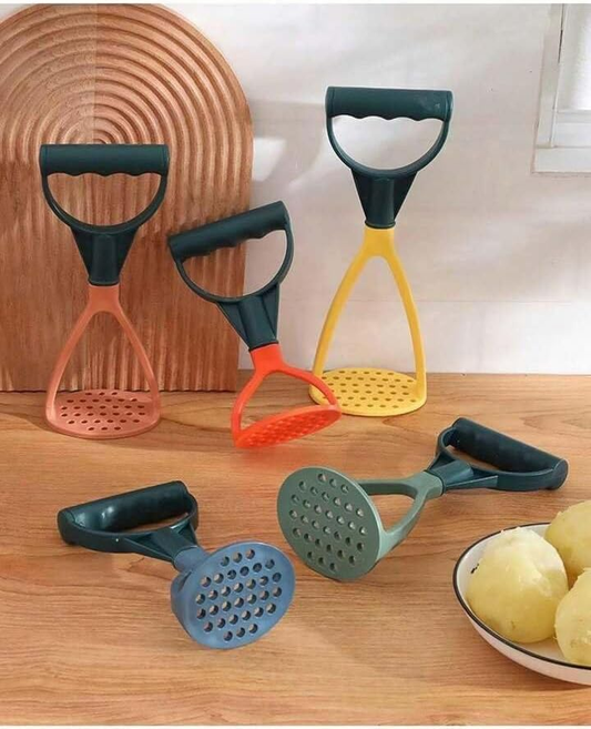 Colorful Potato Masher – Ergonomic D-Handle Kitchen Tool