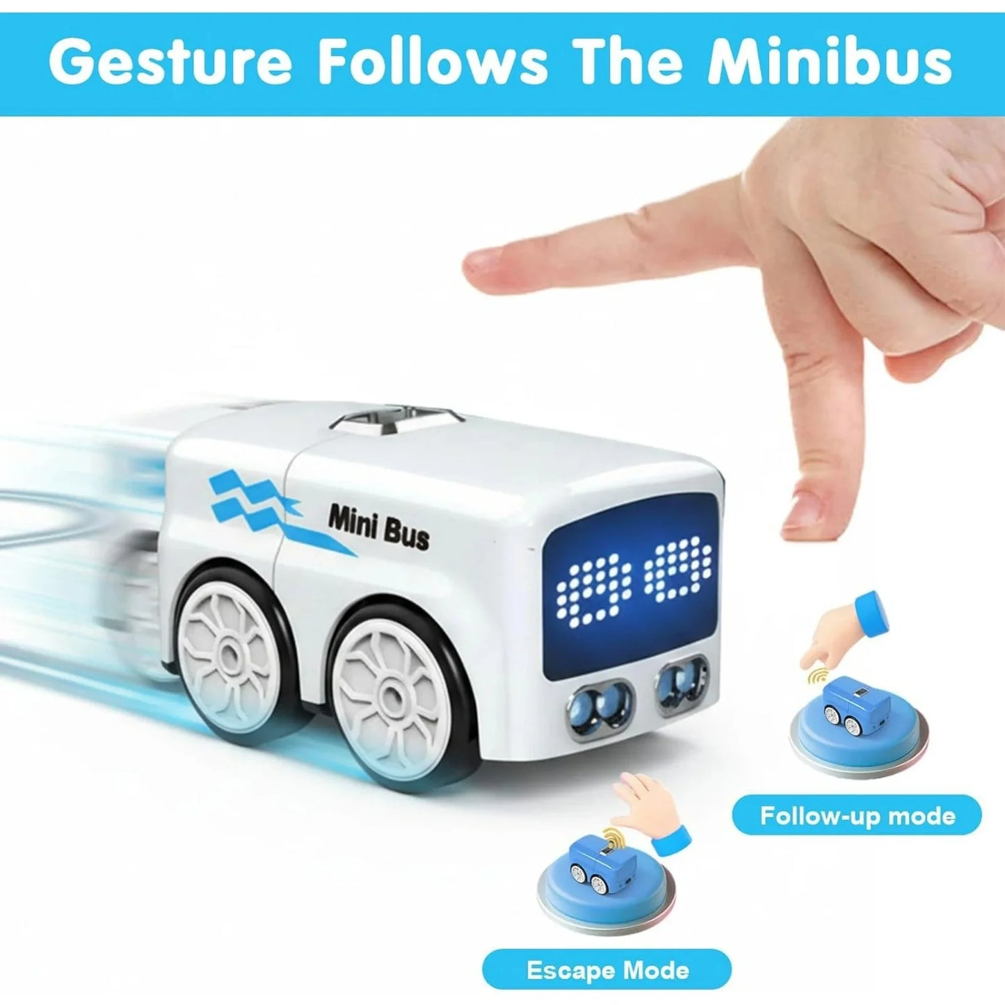 2.4GHz Electric 5-in-1 Remote & Induction Controlled Mini Bus Toy