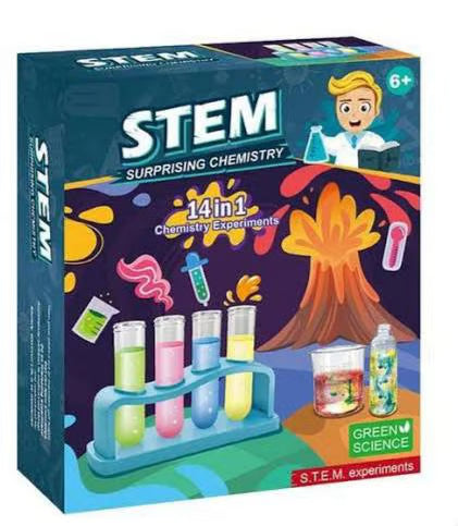 STEM Chemistry Kit for Kids - 14-in-1 Science Experiments Set with Lab Equipment