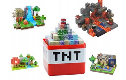 Minecraft Magnetic Building Blocks – 104 Pieces + 1 Random Character