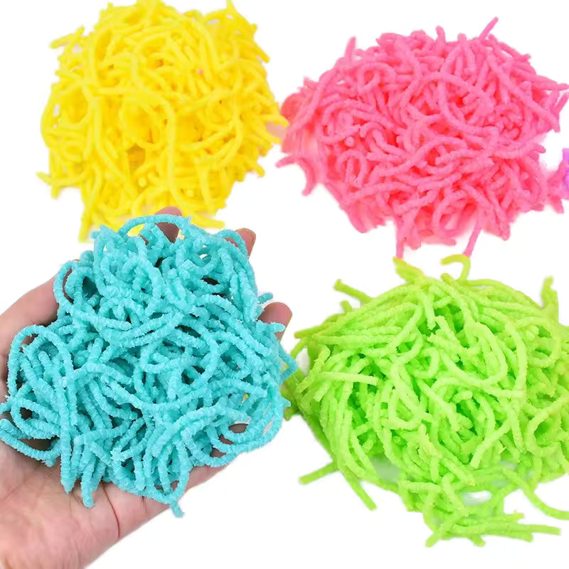 Moving! Caterpillar Sensory Fidget Toy – Wiggly Squeeze Ball for Kids | Neon Colors | Ages 3+