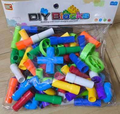 DIY Building Blocks Pipe Construction Set - Educational STEM Toy for Kids