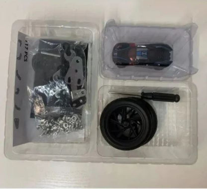 Venom Motorcycle Metal Assembly Blocks – 117 Pcs | Includes Bonus Hot Wheel Car
