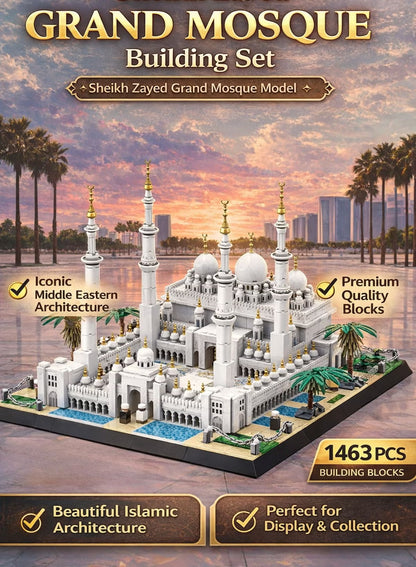 WANGE Sheikh Zayed Grand Mosque 1463-Piece Building Set – 5253