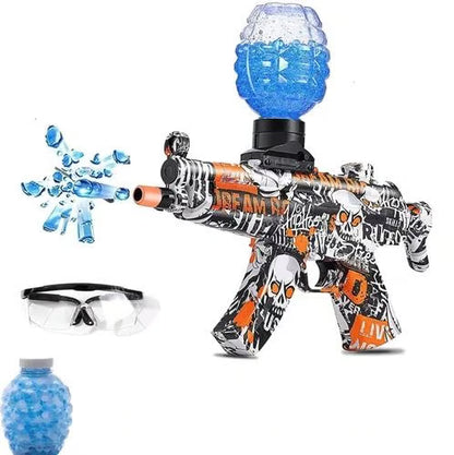 Mini AK47 Gel Ball Blaster Gun - Electric Water Bead Shooter Toy with 1000 Gel Balls & USB Charging