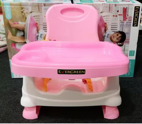 Portable Baby Booster Seat with Tray - Multi-Color Feeding Chair for Toddlers
