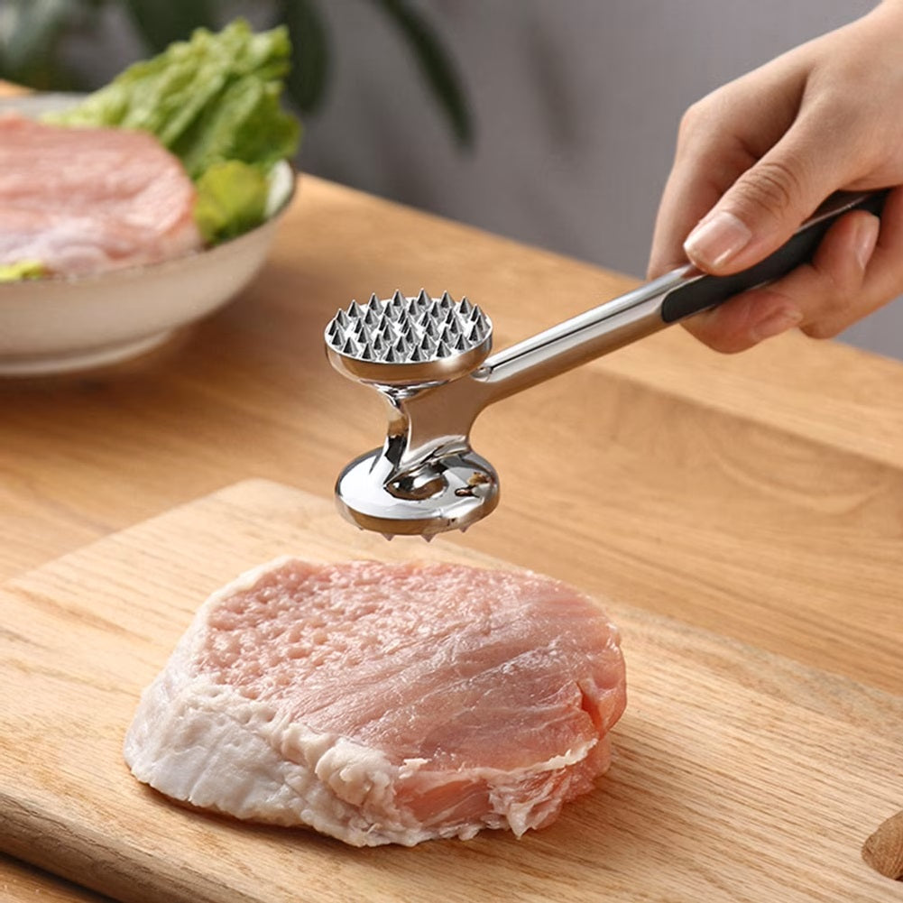 Double-Sided Stainless Steel Meat Tenderizer Hammer