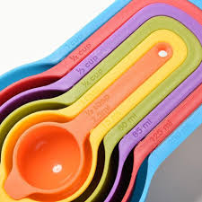 6-Piece Rainbow Measuring Cups & Spoons Set – Nesting Kitchen Tool Kit