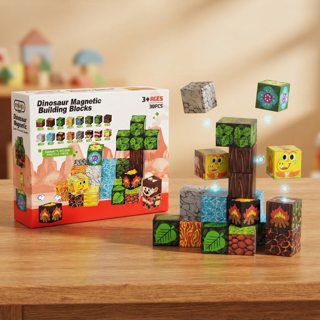 Minecraft Magnetic Building Blocks – 30 Pieces