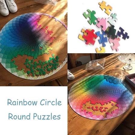 1000 Pcs Round Jigsaw Puzzle – Rainbow Circle | Fun Family Activity