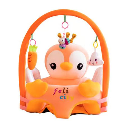 لٹکنے والے کھلونے کے ساتھ بیبی ایکٹیویٹی جم آلیشان صوفہ سیٹ - سافٹ انفینٹ پلے سینٹر