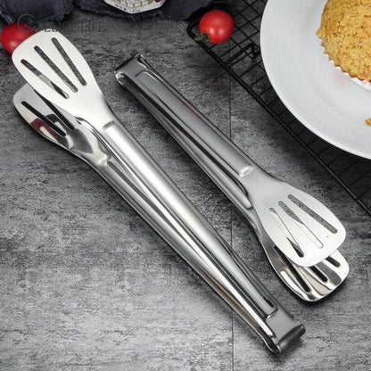 Premium Stainless Steel Kitchen Tongs – Slotted Serving & Cooking Tongs