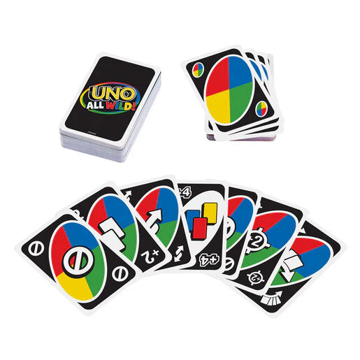 UNO All Wild! Card Game by Mattel – Every Card is Wild | 2–10 Players | Ages 7+