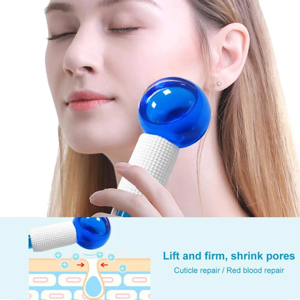 2PCS Ice Roller Globes for Face – Cryo Facial Massage Tool