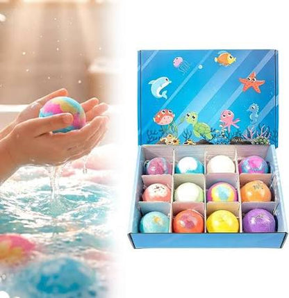 Kids Bath Bombs with Surprise Toys Inside – 12 Pack Gift Set