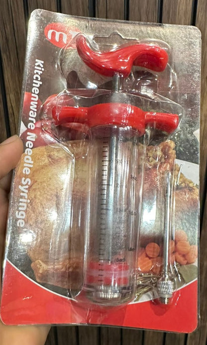 Meat Flavor Injector Syringe – Professional BBQ Marinade Kit