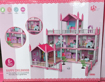 Dream Big Play House – 3-Storey Doll House with Furniture - 462-09