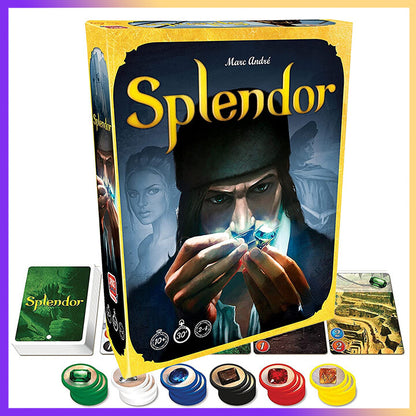 Splendor Board Game - Strategy Card Game for 2-4 Players by Marc André