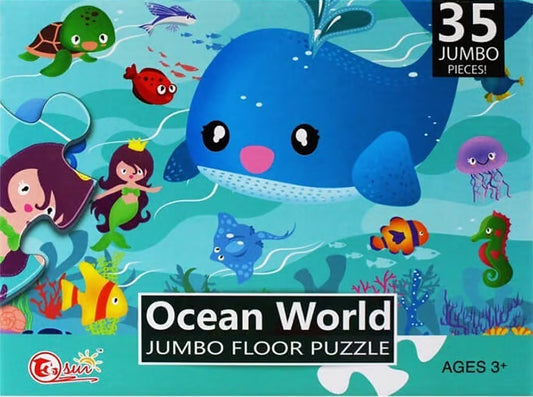 35-Piece Jumbo Floor Puzzle Set for Kids - Educational Learning Puzzles Ages 3+