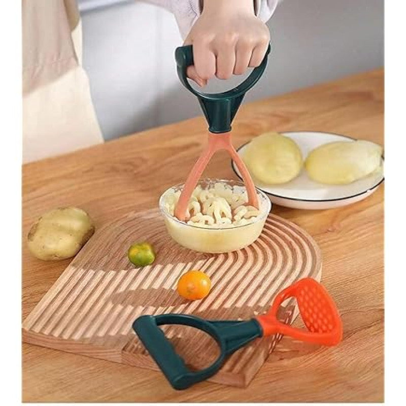 Colorful Potato Masher – Ergonomic D-Handle Kitchen Tool